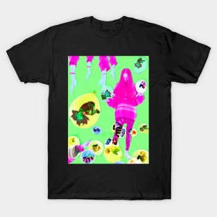 Hada GREEN & PINK T-Shirt